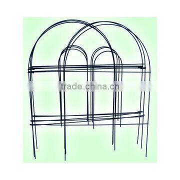 Dark Green Border Fencing Wire Garden Fence Path Support photo-2