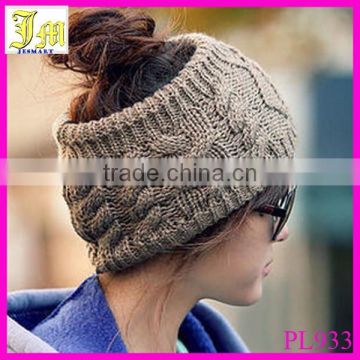 Korean Fashion Women's Winter Warm Knitting Wool Knit Wide Hair Band Headband Hats Gifts