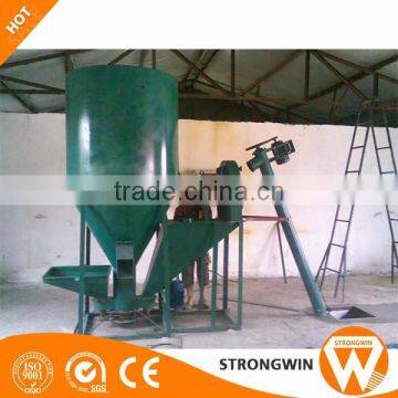 Hot Sale Strongwin 1t/h Feed Machinery Cattle Animal Feed Crusher and Mixer Hammer Mill photo-3