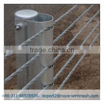 Cable Wire Fence / Highway Guardrail Cable Barrier