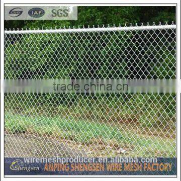 6 foot plastic coated chain link fence hot dipped galvanized chain link fence factory in Anping