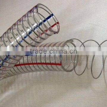 PVC spiral steel wire reinforced hose/ transparent pvc pipe