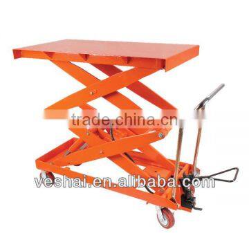 1 ton Hand-hydraulic table truck for plant,warehouse