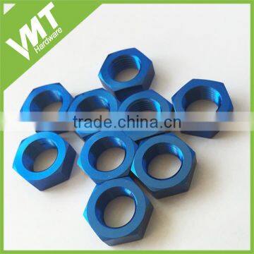 Hydraulic AN Blue Aluminum Bulkhead Nuts photo-3
