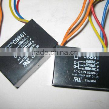 AC Ceiling Fan Capacitor / CBB61 Ceiling Fan Capacitor / Fan Run Capacitor