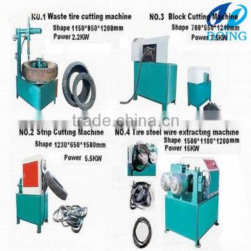 Tire strip cutter used for tire pyrolysis machine