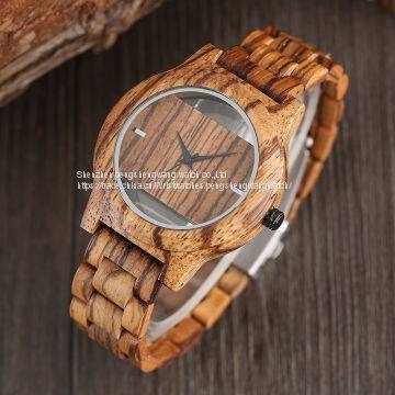 Double Layer Glasses Fashion Dressing Wooden Watches photo-2
