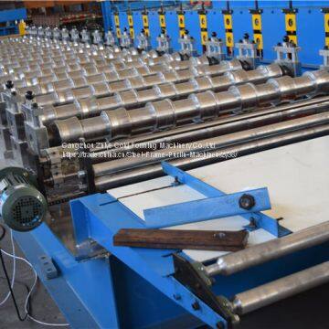 PLC Controlling Colored Steel Step Tile Roofing Making Machine photo-3