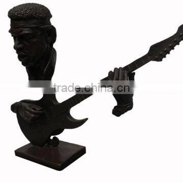 Cast Metal Bronze Art Male Bust Statue photo-2