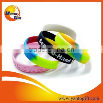 Custom logo cool silicone wristband