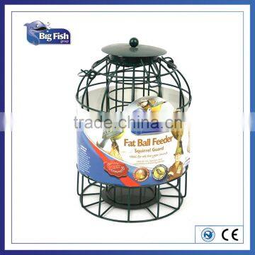 Wild Bird Fat Ball Squirrel Guard Proof Metal Caged Haning Bird Feeder