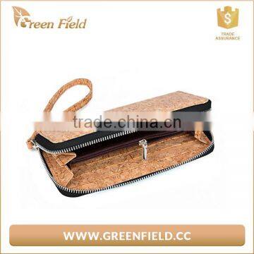 Eco Friendly Wood Wallet Vegan Light Brown Cork Large Mens Wallets photo-3