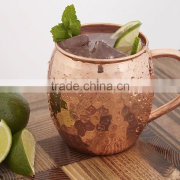 Copper New Design Hammerred 16oz Moscow Mule Mugs With Best Quality