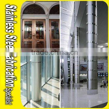 Building Interior Structural Stainless Steel Decorative Metal Columns