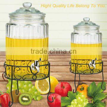 Transparent Glass Juice Dispensers With S/S Lid photo-5