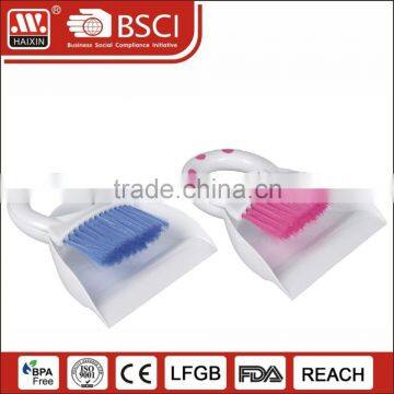 Custom model pet room cleaning broom sets plastic household dustpan and brush for table