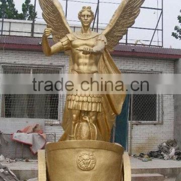 Garden life size casting bronze outdoor soldier statues