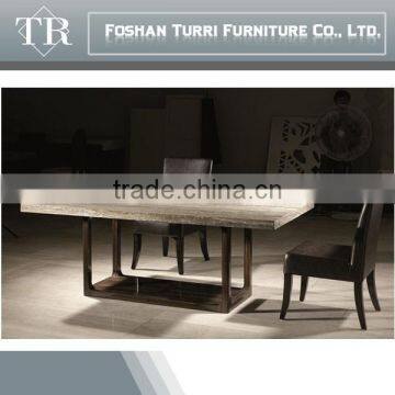 Rectangle Travertine Marble Top Coffee Table photo-6