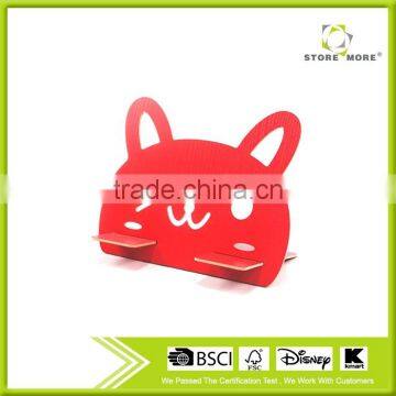DIY Wooden Lovely Cat Mobile Phone Support Mount Holder General Lazy Mobile Phone Bracket photo-2