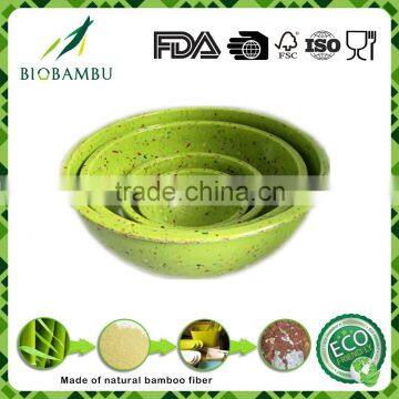 Natural Manufacturer Supply Best selling items Bamboo Fiber Bowl Set