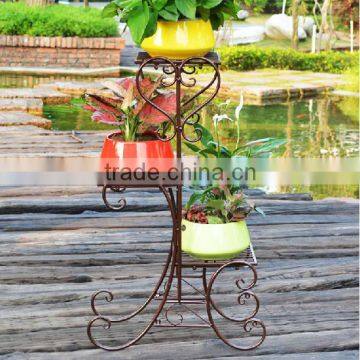 Unique garden decor metal display rack