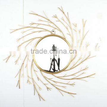 Interior Metal Frame Decorative Silver Mirrors photo-3