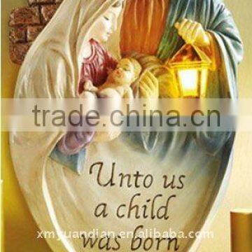 Nativity Lighted Wall Sculpture Hanging Wall Decoration