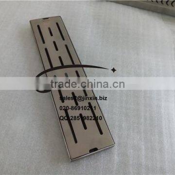 JINXIN Stainless Steel Rectangular Long floor drain with high quality for bathroom hotel and shower room