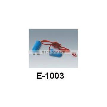 blue sponge soft earplug with small rope