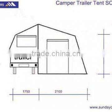 Hard Shell Camper Shell Tent Mini Trailer Tent SC01 photo-4