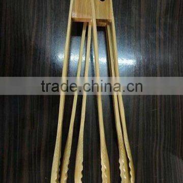 2017 Natural Bamboo Kitchenware Tongs Clip