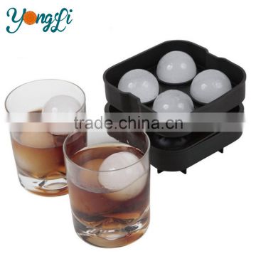 Ice Ball Mold Sphere Silicone Ice Rounds Maker 4X4.5Cm,Perfect For Japanese Whiskey, Cocktail And Any Drink