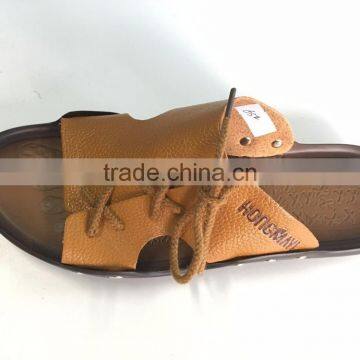 Genuine leather summer men shoes