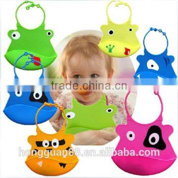 Hot selling colorful baby bibs, rubber baby bibs ,silicon baby bibs