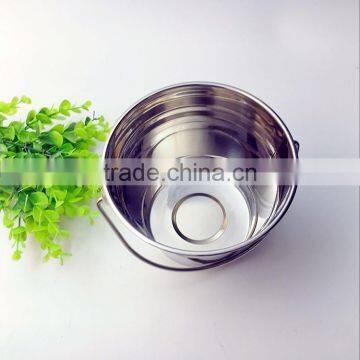 1.5L 15cm 18/8 SS304 Stainless Steel Mini Metal Pails Small Bucket photo-1