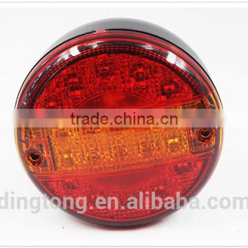 Toptree round tail led lamp trailer truck rear stop lights 4inch ip68