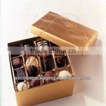 Factory sales of high-grade chocolate box, with a box of chocolate grid