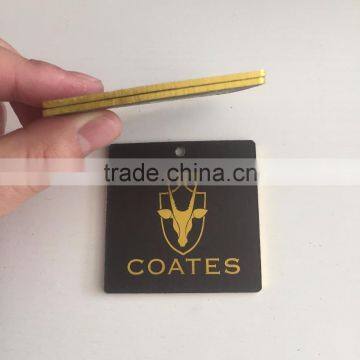 2016 High Quality Customized Thick Paper Hang Tags With Gold Foil Logo photo-5