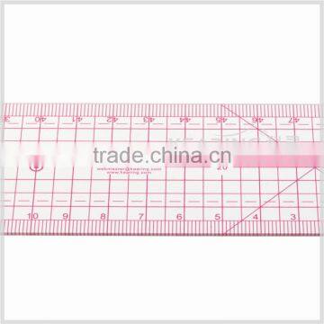 China High Quality Transplant 1.2mm Thickness Sandwich Line 5*50cm Plastic Quilting Ruler for Tailor Design#8007 photo-4