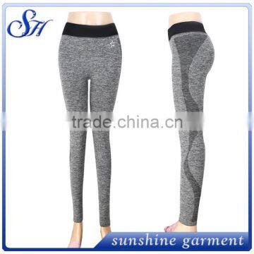 95%polyester 5%spandex women's seamless leggings 2017