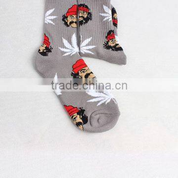 Hemp-leave Design Socks, Sports Socks, Mountaineering Socks photo-3