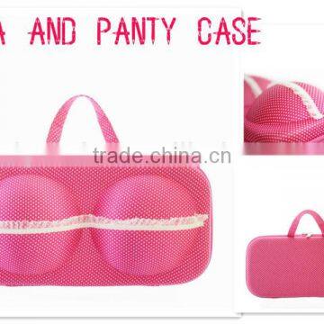 fashion, elegent bra panty bag,underwear bra bag,polyester eva bra bag