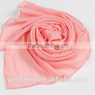 Newest Style Baby Girl Easy-taking Organic Wide Cotton Plain Baby Scarf photo-6