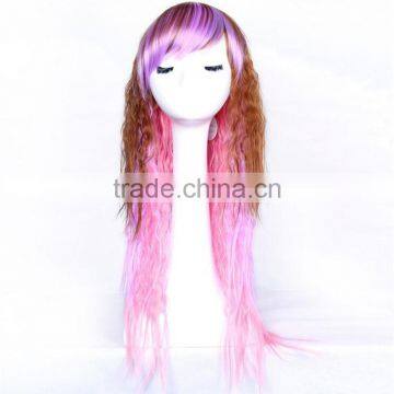 Cheap Price Stock Cosplay Wig Colorful Fantasy Women Party Halloween Wigs Wholesale photo-6