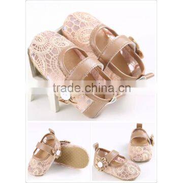 Wholesale Price Hot Sale Cute Lace Wedding Princess Baby Shoes for 1years Old photo-5