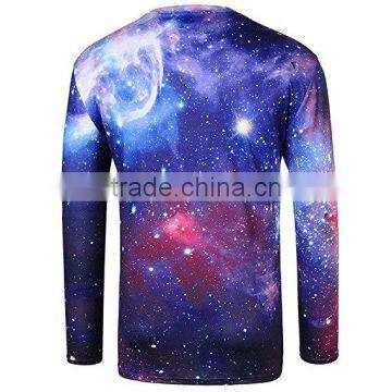 Space Galaxy Universe Printed Long Sleeve T Shirt Men's Full Sublimation Printed T-Shirt Fashion 3D Printed T Shirt Wholesale photo-2