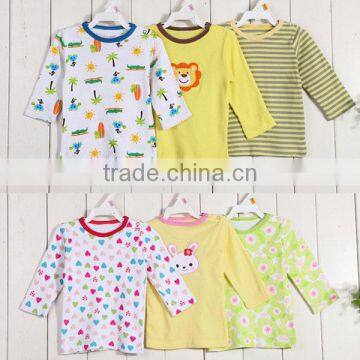 wholesale baby clothing korean style long sleeve baby t-shirt