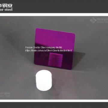 304 8k Surface Purple Decorative Stainless Steel Plate,color Decorative Stainless Steel Sheet photo-2