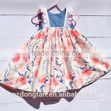 Children Frocks Designs Easter Dress Summer Boutique Girl Clothing Floral Dress photo-2