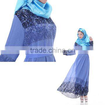 Hot Sales Indonesia, Malaysia Women Long Sleeve Muslim Evening Dress photo-2